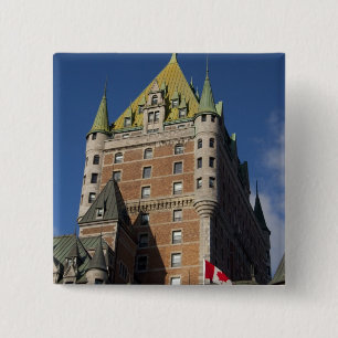 Canada, Quebec, Quebec City. Fairmont Chateau 2 Inch Square Button