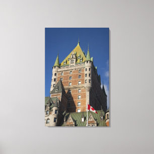 Canada, Quebec, Quebec City. Fairmont Chateau Canvas Print