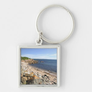 Canada, Quebec. VIA Rail Canada train The 2 Keychain
