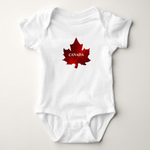 CANADA Red Maple Leaf Baby Bodysuit