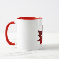 CANADA Red Maple Leaf Coffee Mug