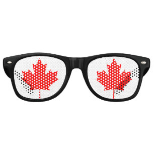 Canada Red Maple Leaf Retro Sunglasses