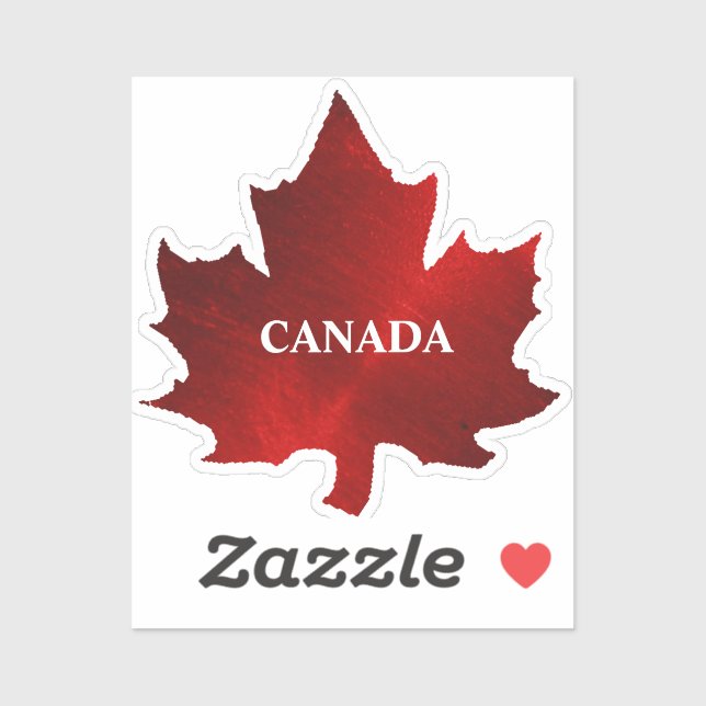 CANADA Red Maple Leaf Sticker (Sheet)
