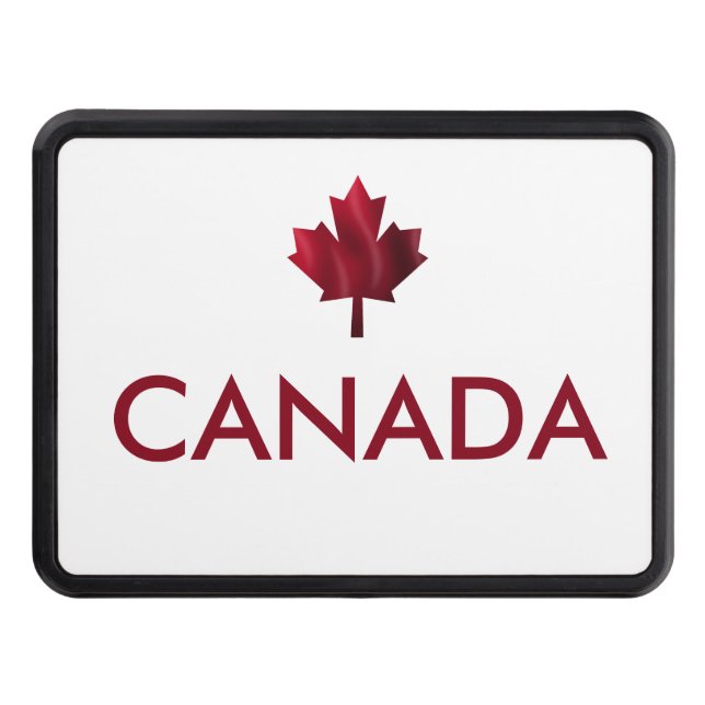 Canada Red Maple Leaf Trailer Hitch Cover (Front)