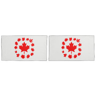Canada Red Maple Leaves Unique Pillowcase