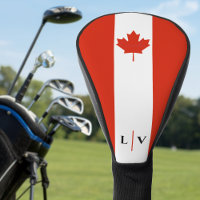 Canada Red & White Canadian Flag Initials