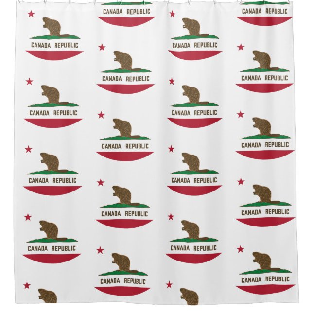 Canada Republic California Flag Beaver (Front)