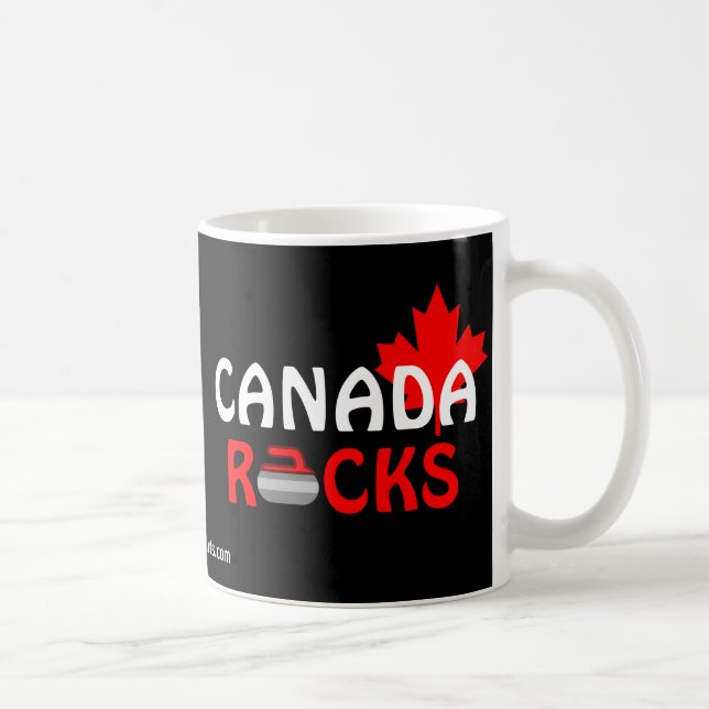 Canada Rocks - Curling Coffee Mug (Right)