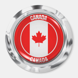 Canada Round Emblem Magnet
