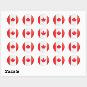 Canada  Round Icon Flag Classic Round Sticker