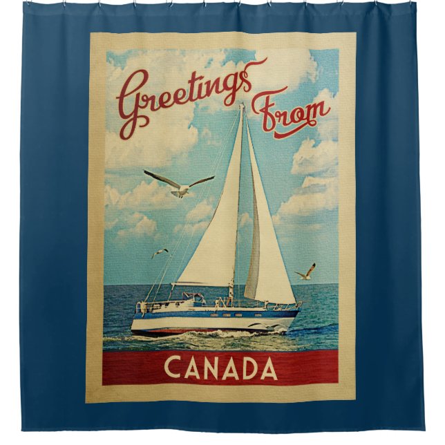 Canada Sailboat Vintage Travel (Front)