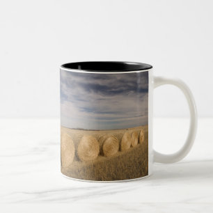 Canada, Saskatchewan, Craik: Hayrolls / Autumn Two-Tone Coffee Mug