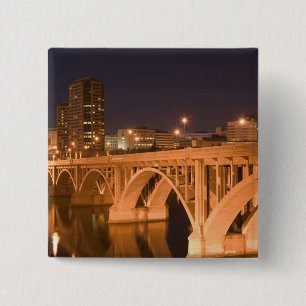 Canada, Saskatchewan, Saskatoon: Broadway 2 Inch Square Button