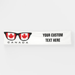 Canada Shades custom text & colour banner