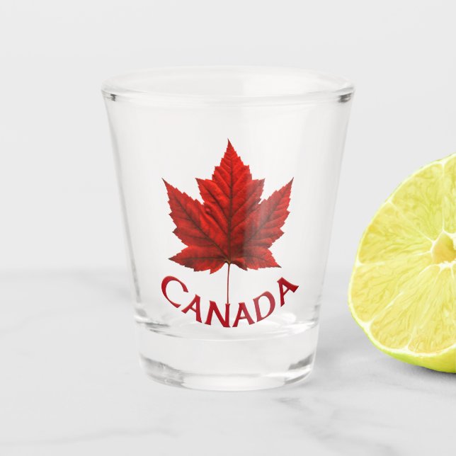 Canada Shot Glasses Canada Maple Leaf Souvenir (Front)