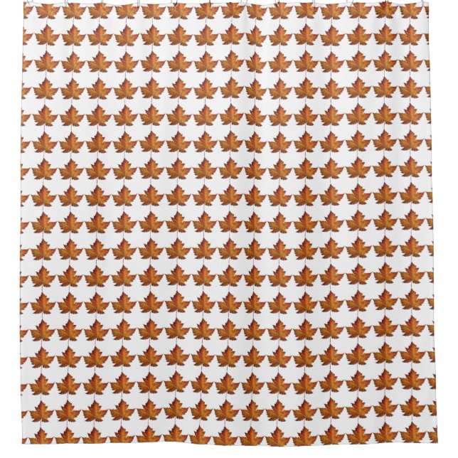 Canada Shower Curtains Canada Maple Leaf Decor (Front)