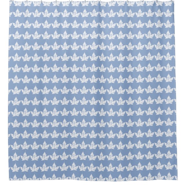 Canada Shower Curtains Custom Blue Canada Decor (Front)