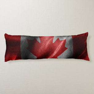 Canada silk flag body pillow