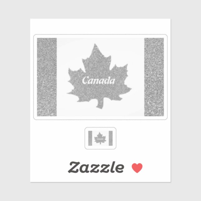 CANADA SILVER STICKER  (Sheet)