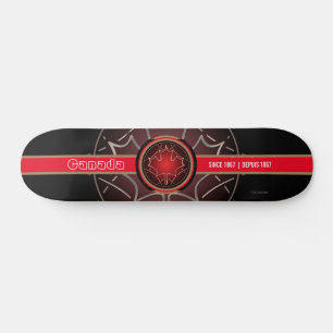 Canada Since 1867 Airbrushed Skateboard