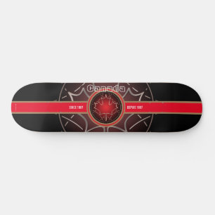 Canada Since 1867 Airbrushed Skateboard