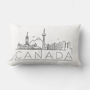 Canada Skyline Lumbar Pillow