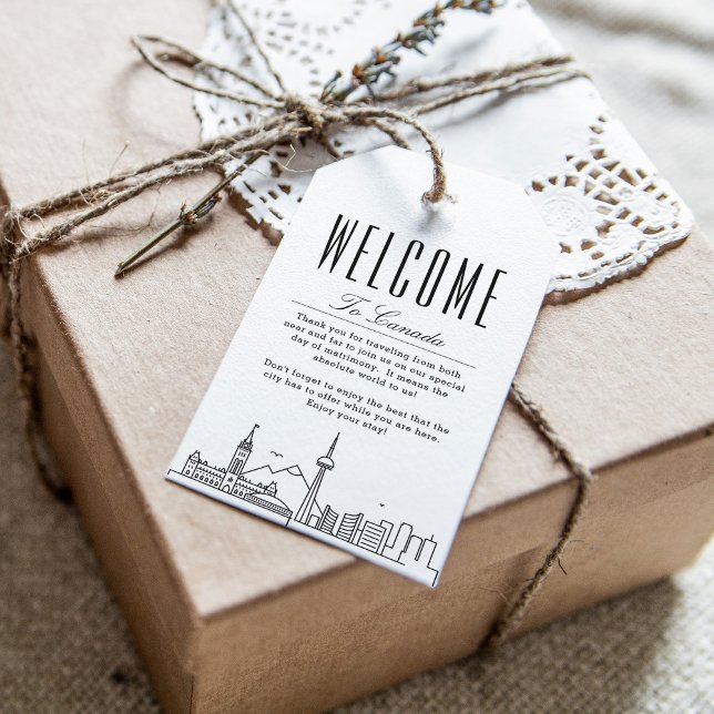 Canada Skyline | Welcome Message Gift Tags (Creator Uploaded)