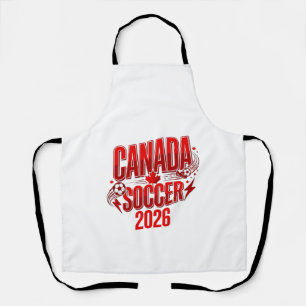 Canada Soccer 2026 Soccer Bold Country Typography  Apron