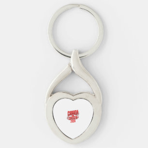 Canada Soccer 2026 Soccer Bold Country Typography  Keychain