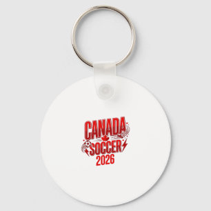 Canada Soccer 2026 Soccer Bold Country Typography Keychain