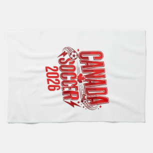 Canada Soccer 2026 Soccer Bold Country Typography Kitchen Towel