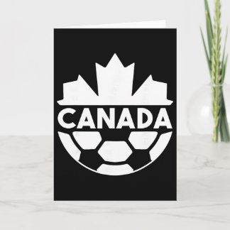 Canada Soccer Team Sports Flag Mapple Leaf Men Wom Card