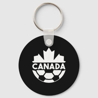 Canada Soccer Team Sports Flag Mapple Leaf Men Wom Keychain