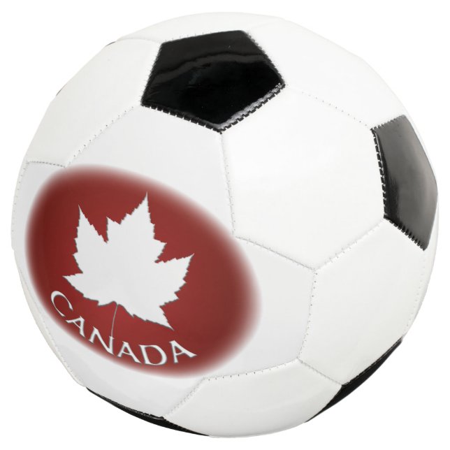 Canada Soccor Ball Personalized Maple Leaf Balls (Three Quarter)