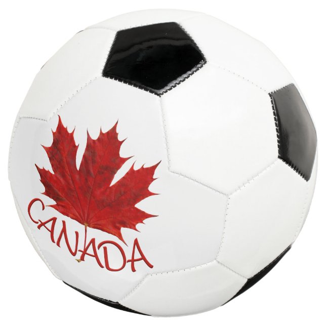 Canada Soccor Ball Personalized Maple Leaf Balls (Three Quarter)