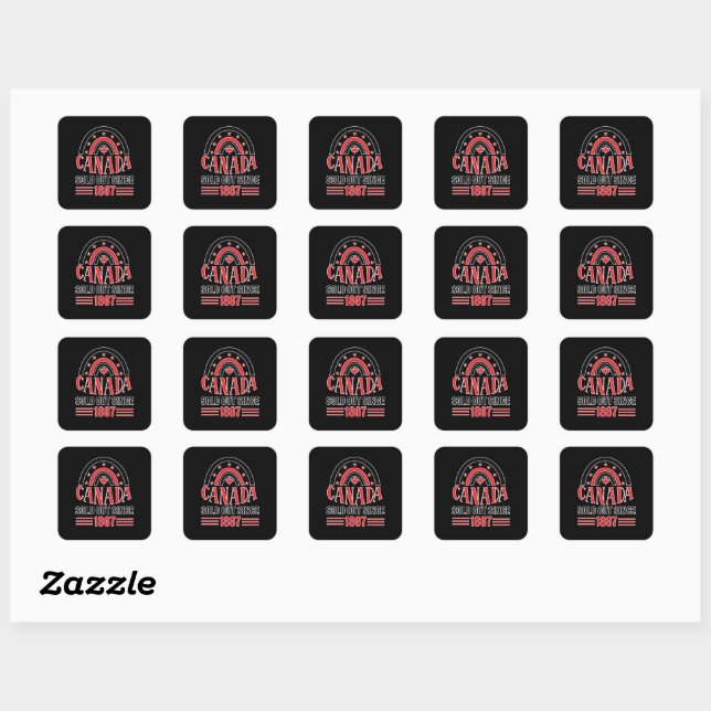 Canada Sold Out Since 1867 Square Sticker (Sheet)
