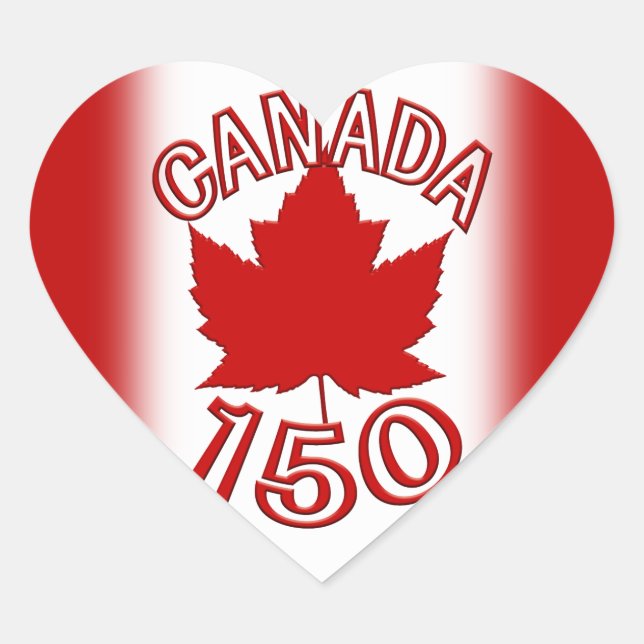 Canada Souvenir 150 Stickers Maple Leaf Stickers (Front)