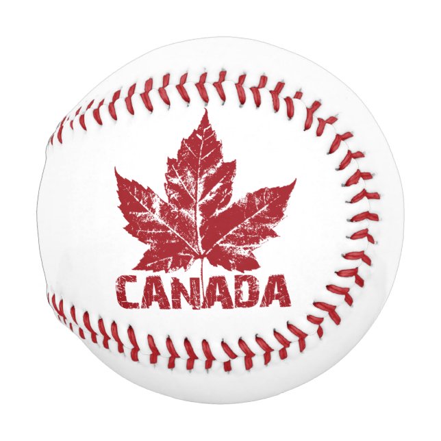 Canada Souvenir Baseballs Cool Retro (Front Right)