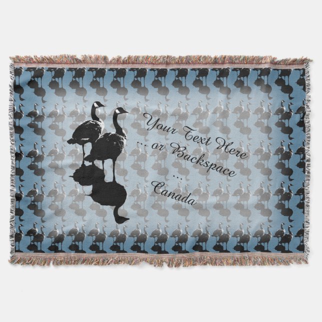 Canada Souvenir Blanket Canada Goose Throw Blanket (Front)
