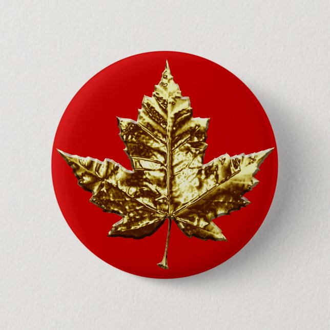 Canada Souvenir Button Gold Medal Canada Buttons (Front)