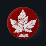 Canada Souvenir Buttons Canada Flag Maple Leaf Pin<br><div class="desc">Canada Buttons Canadian Maple Leaf Buttons Canada Flag Souvenir Buttons Gifts Canada Keepsakes for Men Women Kids Friends Family Home & Office Canada Day Buttons Canadian Souvenir Gifts for Men & Women Kids Home & Office Click "Customize" to Add Text Choose Fonts and Custom Colours Personalized Canada Souvenir Buttons Red...</div>