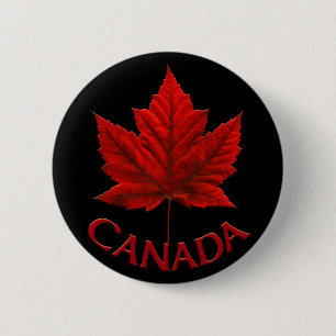 Canada Souvenir Buttons Canada Flag Maple Leaf Pin