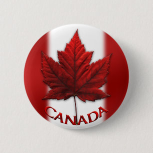 Canada Souvenir Buttons Canada Flag Maple Leaf Pin
