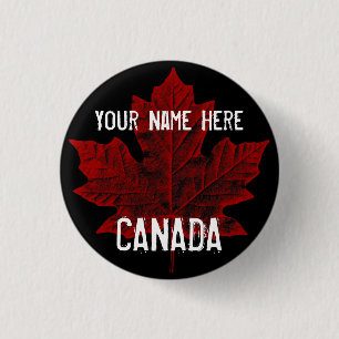 Canada Souvenir Buttons Personalized Canada Button