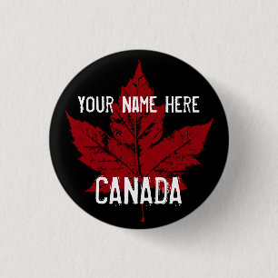 Canada Souvenir Buttons Personalized Canada Button