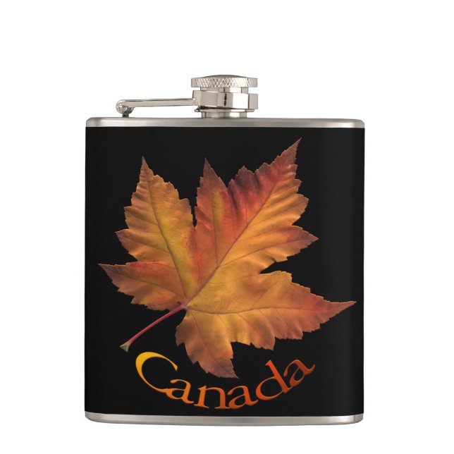 Canada Souvenir Flask Autumn Canada Drink Flask (Front)