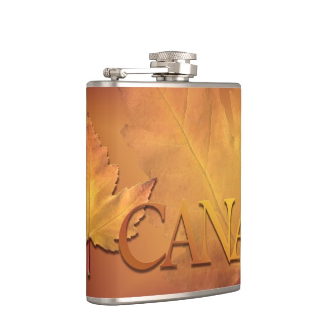 Canada Souvenir Flask Canada Flag Drink Flask Gift (Right)