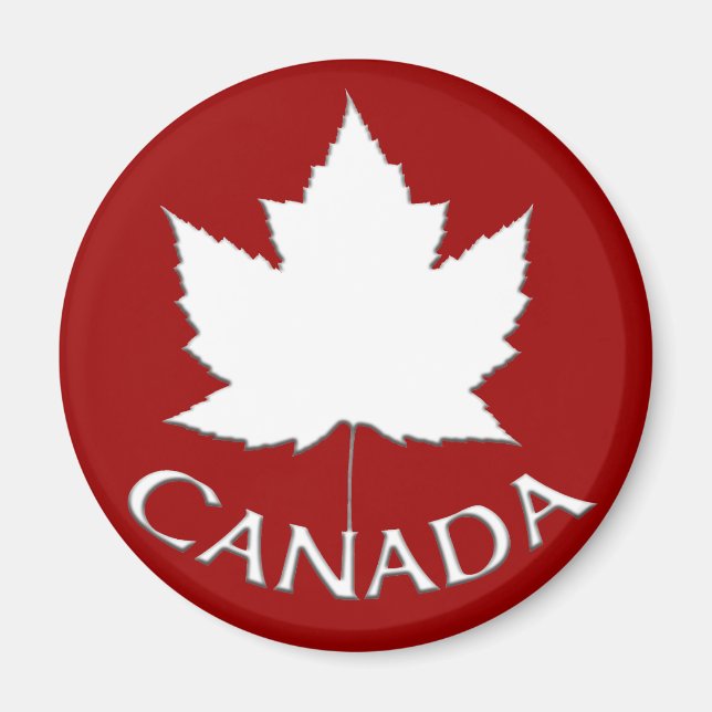 Canada Souvenir Fridge Magnet Canada Maple Leaf (Front)