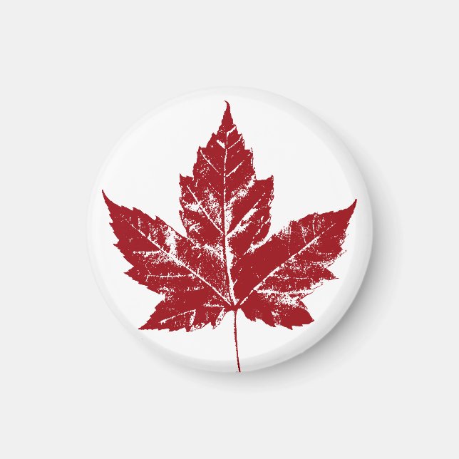 Canada Souvenir Fridge Magnet Canada Maple Leaf (Front)