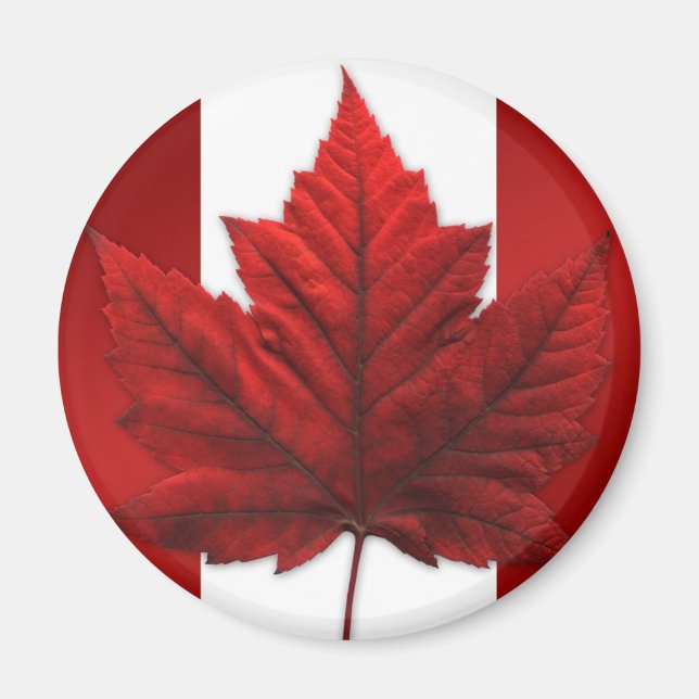 Canada Souvenir Fridge Magnet Canada Maple Leaf (Front)